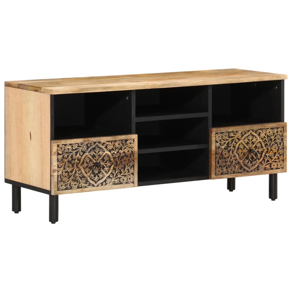 TV Cabinet 100x33x46 cm Solid Wood Mango