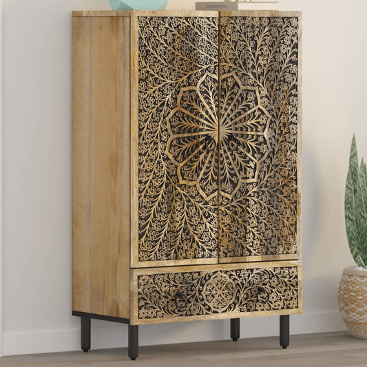 Highboard 60x33x100 cm Solid Wood Mango
