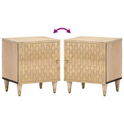Bedside Cabinets 2 pcs 40x33x46 cm Solid Wood Mango