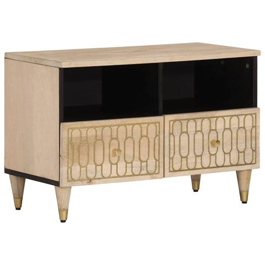 TV Cabinet | Bleached Natural | Solid Mango Wood with Bleached Finish