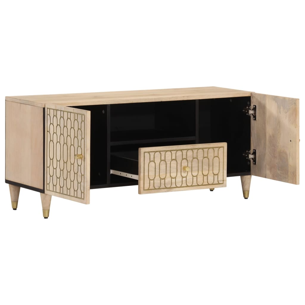 TV Cabinet 105x33x46 cm Solid Wood Mango