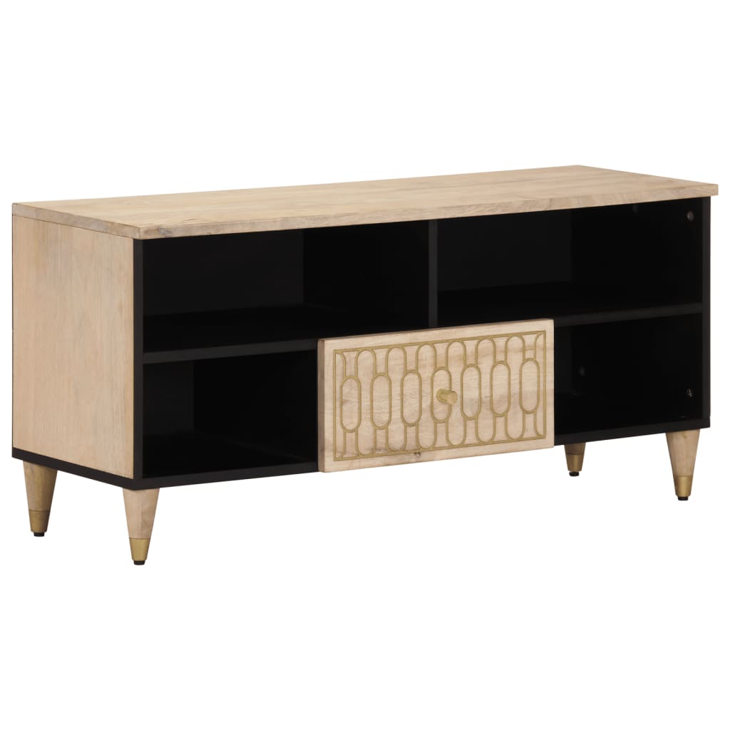 TV Cabinet 100x33x46 cm Solid Wood Mango