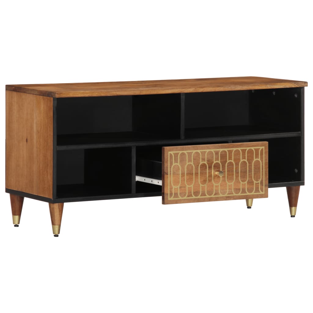 TV Cabinet 100x33x46 cm Solid Wood Mango