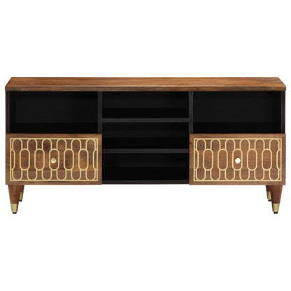 TV Cabinet 100x33x46 cm Solid Wood Mango