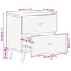 Bedside Cabinet 40x33x46 cm Solid Wood Mango