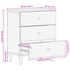 Bedside Cabinet 50x33x60 cm Solid Wood Mango