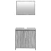 2 Piece Bathroom Furniture Set Grey Sonoma Engineered Wood