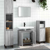 2 Piece Bathroom Furniture Set Grey Sonoma Engineered Wood