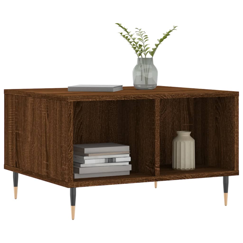 Coffee Table | Brown oak | Engineered wood, metal | Small | Coffee Table