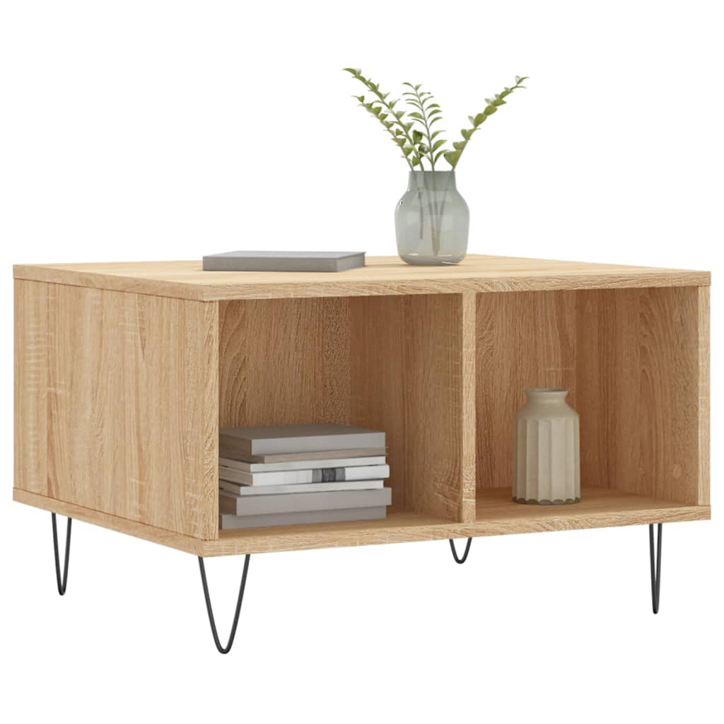 Coffee Table Sonoma Oak 60x50x36.5 cm Engineered Wood