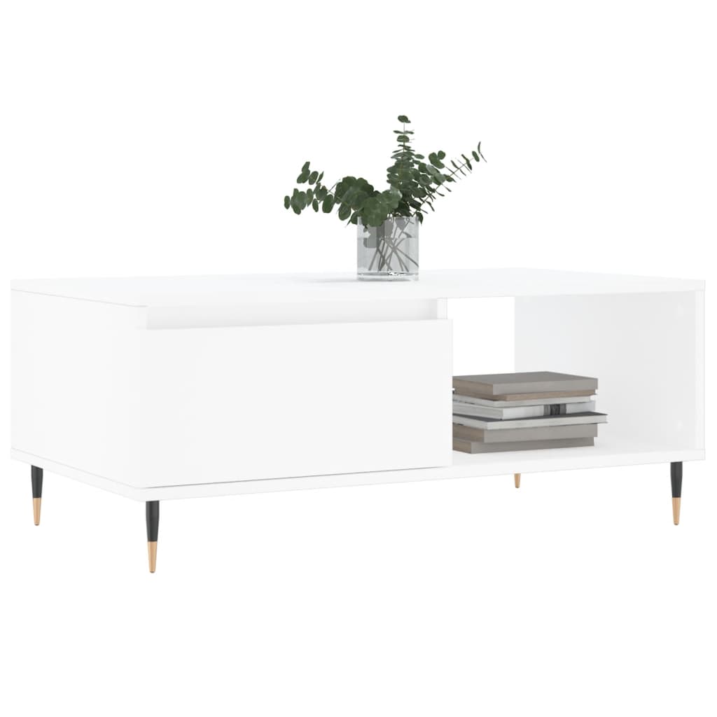 Coffee Table | White | Engineered wood | Medium | Rectangular | Modern