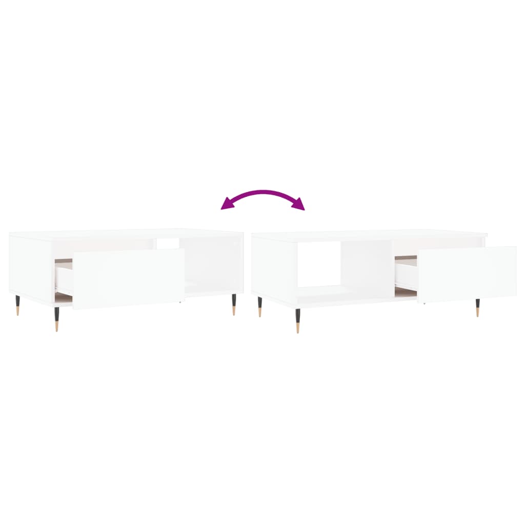 Coffee Table | White | Engineered wood | Medium | Rectangular | Modern
