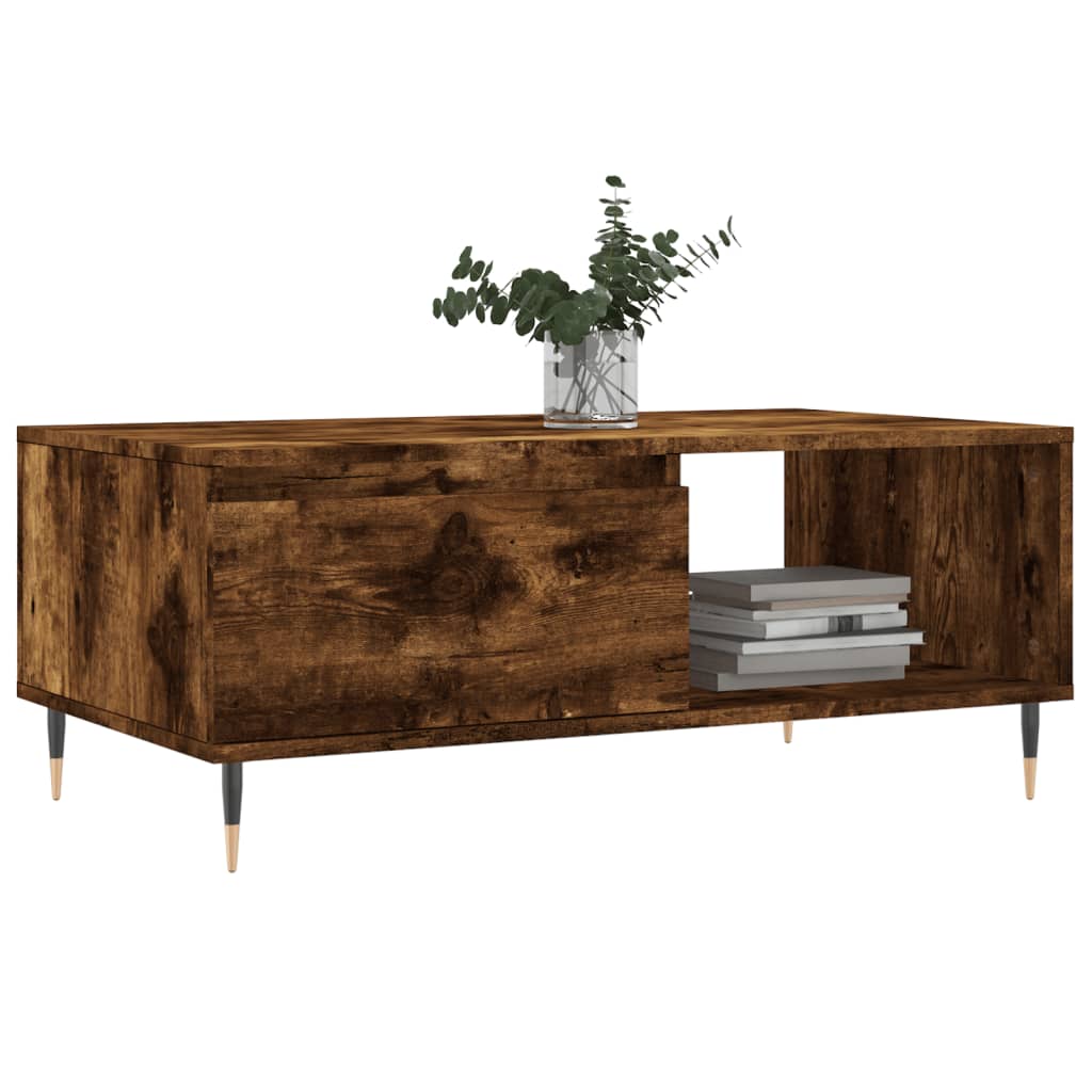 Coffee Table | Smoked oak | Engineered wood, metal | 90x50x36.5 cm