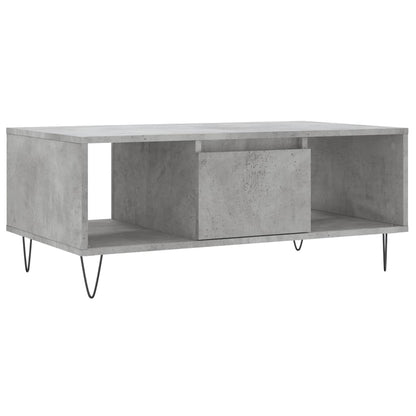 Coffee Table Concrete Grey 90x50x36.5 cm Engineered Wood
