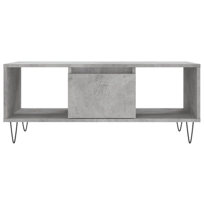 Coffee Table Concrete Grey 90x50x36.5 cm Engineered Wood