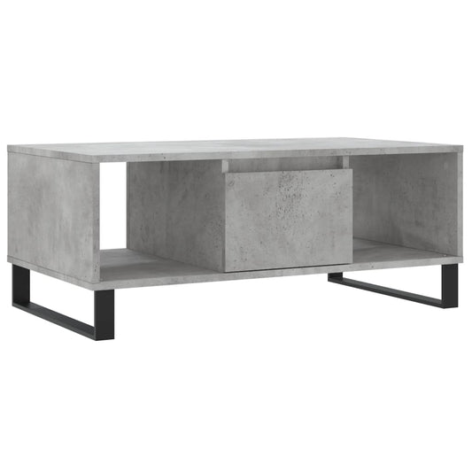 Coffee Table Concrete Grey 90x50x36.5 cm Engineered Wood