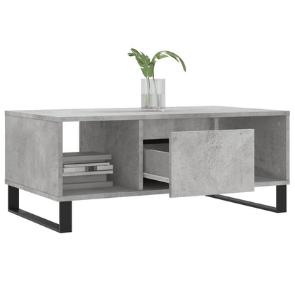 Coffee Table Concrete Grey 90x50x36.5 cm Engineered Wood