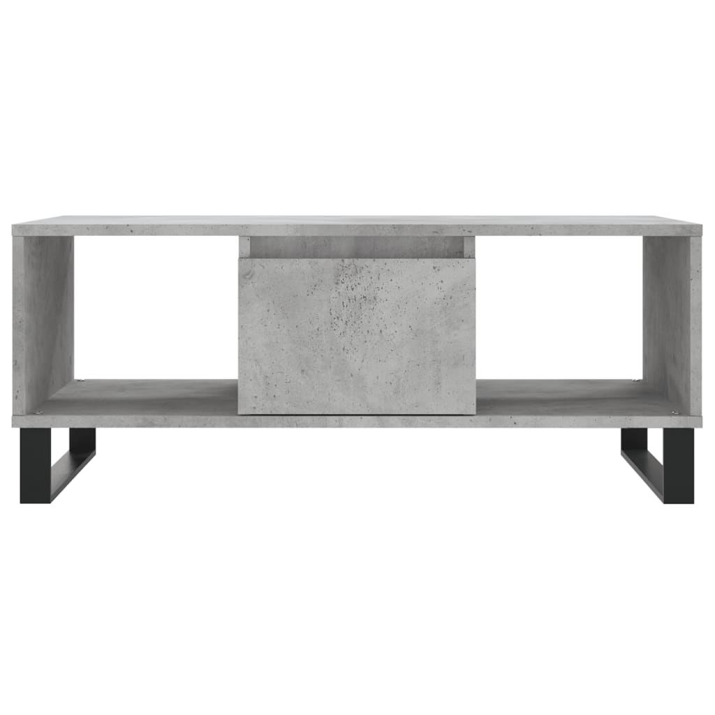 Coffee Table Concrete Grey 90x50x36.5 cm Engineered Wood