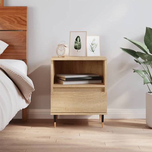 Bedside Cabinet Sonoma Oak 40x35x50 cm Engineered Wood
