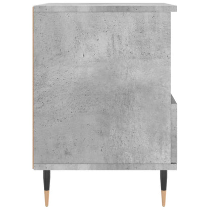 Bedside Cabinet Concrete Grey 40x35x50 cm Engineered Wood