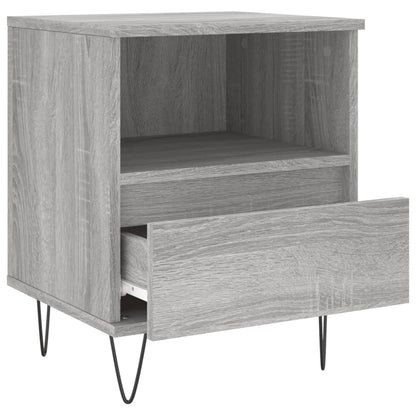 Bedside Cabinet Grey Sonoma 40x35x50 cm Engineered Wood