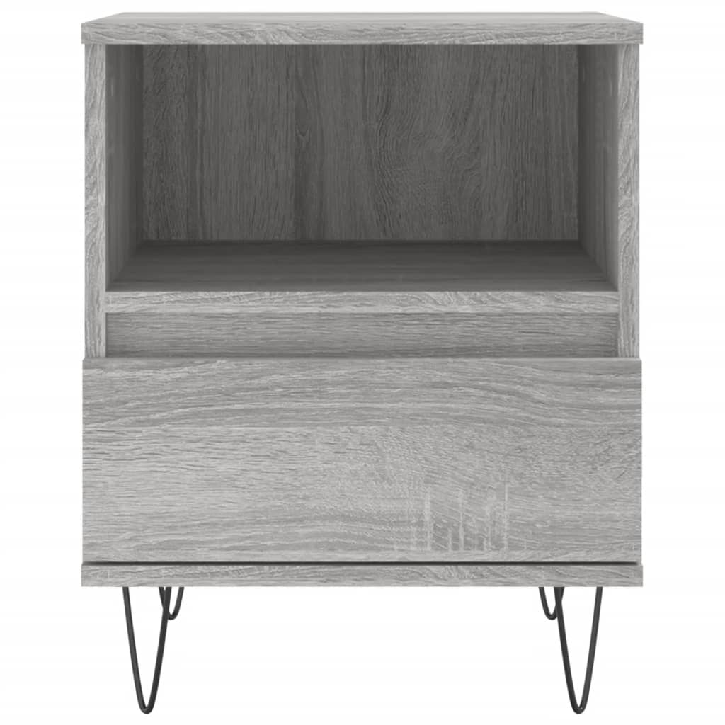 Bedside Cabinet Grey Sonoma 40x35x50 cm Engineered Wood