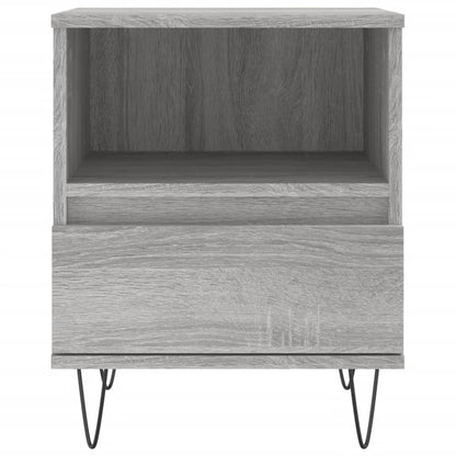 Bedside Cabinet Grey Sonoma 40x35x50 cm Engineered Wood