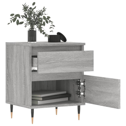Bedside Cabinets 2 pcs Grey Sonoma 40x35x50 cm Engineered Wood