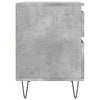 Bedside Cabinet Concrete Grey 40x35x50 cm Engineered Wood