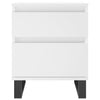 Bedside Cabinets 2 pcs White 40x35x50 cm Engineered Wood