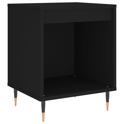 Bedside Cabinet Black 40x35x50 cm Engineered Wood
