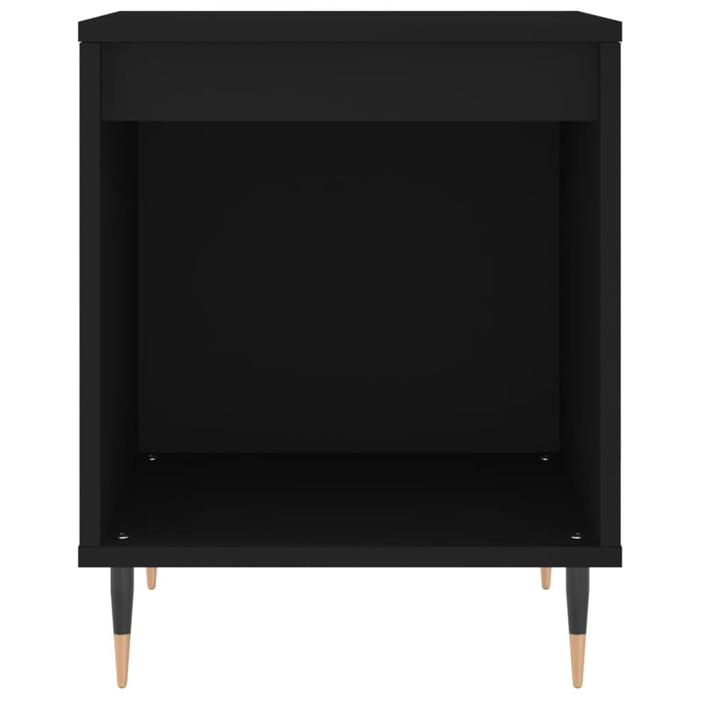 Bedside Cabinets 2 pcs Black 40x35x50 cm Engineered Wood