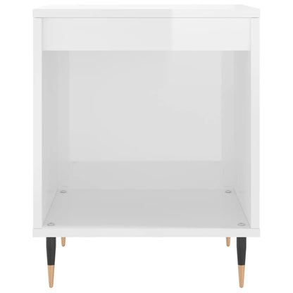 Bedside Cabinet | High gloss white | Engineered wood, Metal | Medium