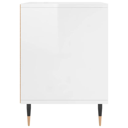Bedside Cabinet | High gloss white | Engineered wood, Metal | Medium