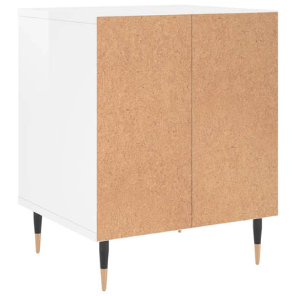 Bedside Cabinet | High gloss white | Engineered wood, Metal | Medium