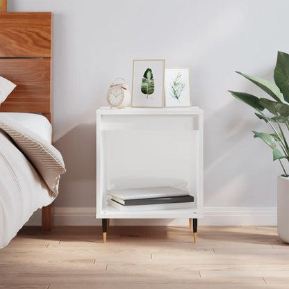 Bedside Cabinet | High gloss white | Engineered wood, Metal | Medium