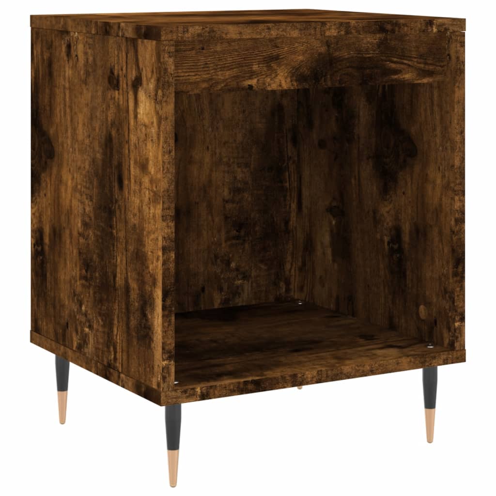 Bedside Cabinet | Smoked Oak | Engineered Wood | Compact