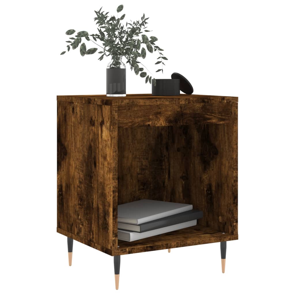 Bedside Cabinet | Smoked Oak | Engineered Wood | Compact