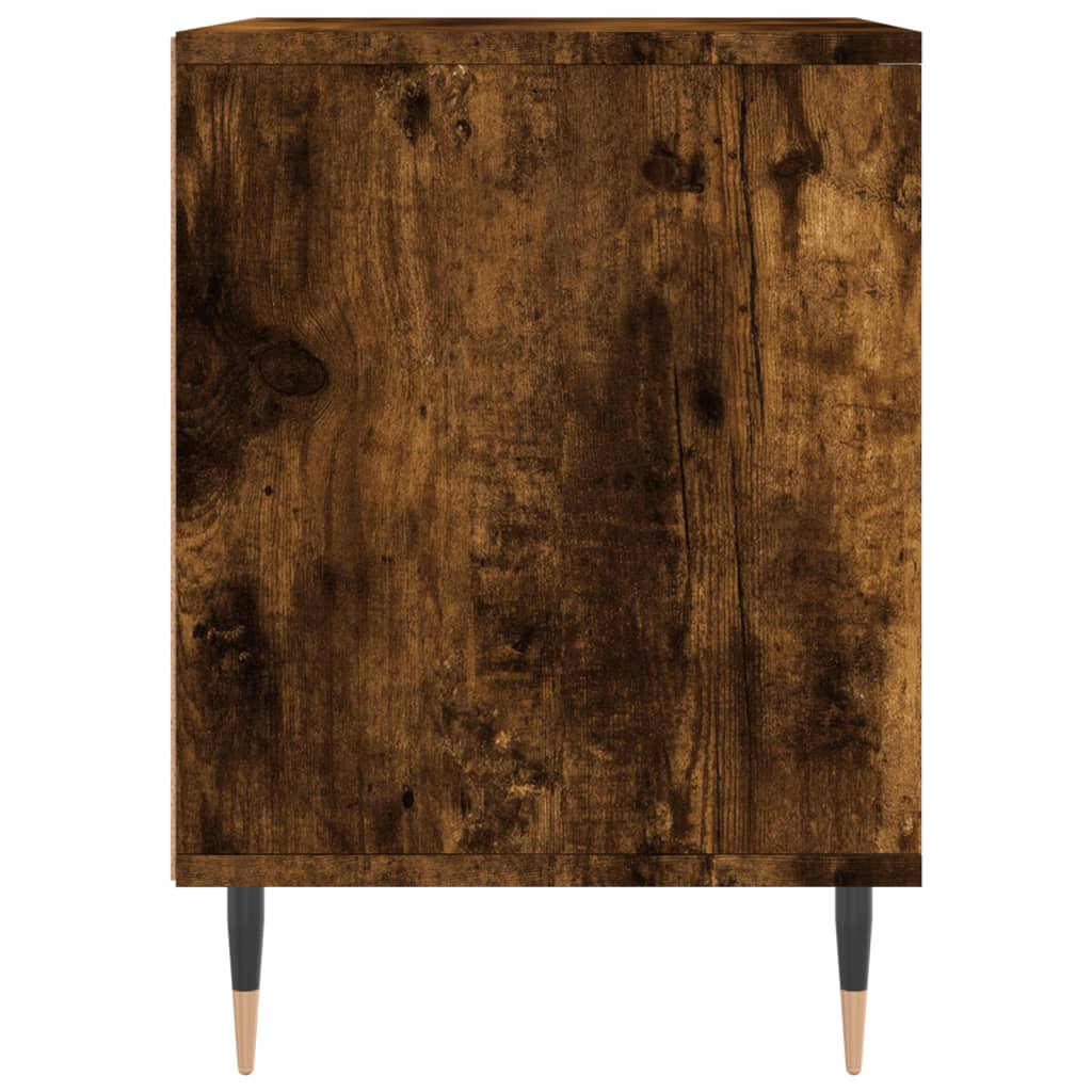 Bedside Cabinet | Smoked Oak | Engineered Wood | Compact