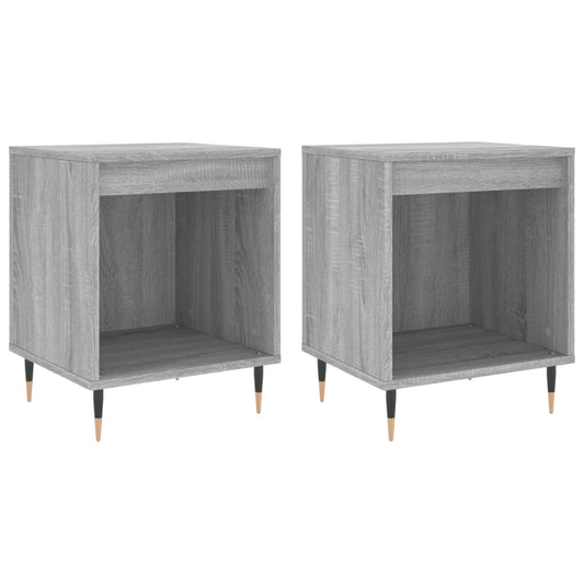 Bedside Cabinets 2 pcs Grey Sonoma 40x35x50 cm Engineered Wood