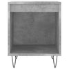 Bedside Cabinet Concrete Grey 40x35x50 cm Engineered Wood