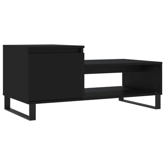 Coffee Table Black 100x50x45 cm Engineered Wood