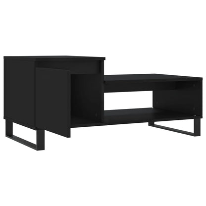 Coffee Table Black 100x50x45 cm Engineered Wood