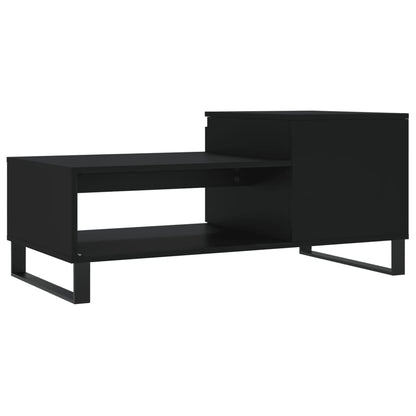 Coffee Table Black 100x50x45 cm Engineered Wood