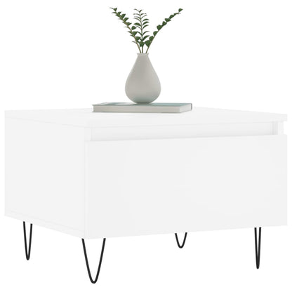 Coffee Tables 2 pcs White 50x46x35 cm Engineered Wood