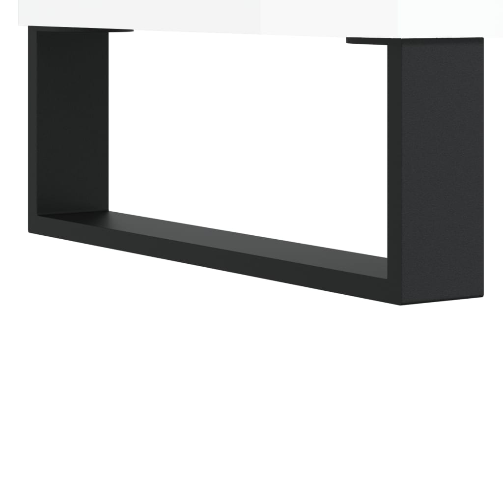 Coffee Tables 2 pcs High Gloss White 50x46x35 cm Engineered Wood