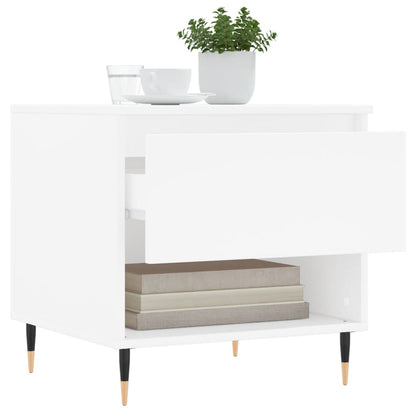 Coffee Table White 50x46x50 cm Engineered Wood