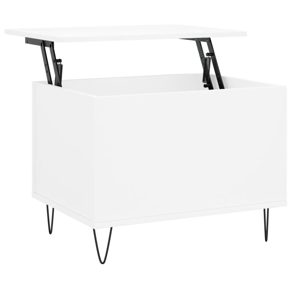 Coffee Table White 60x44.5x45 cm Engineered Wood