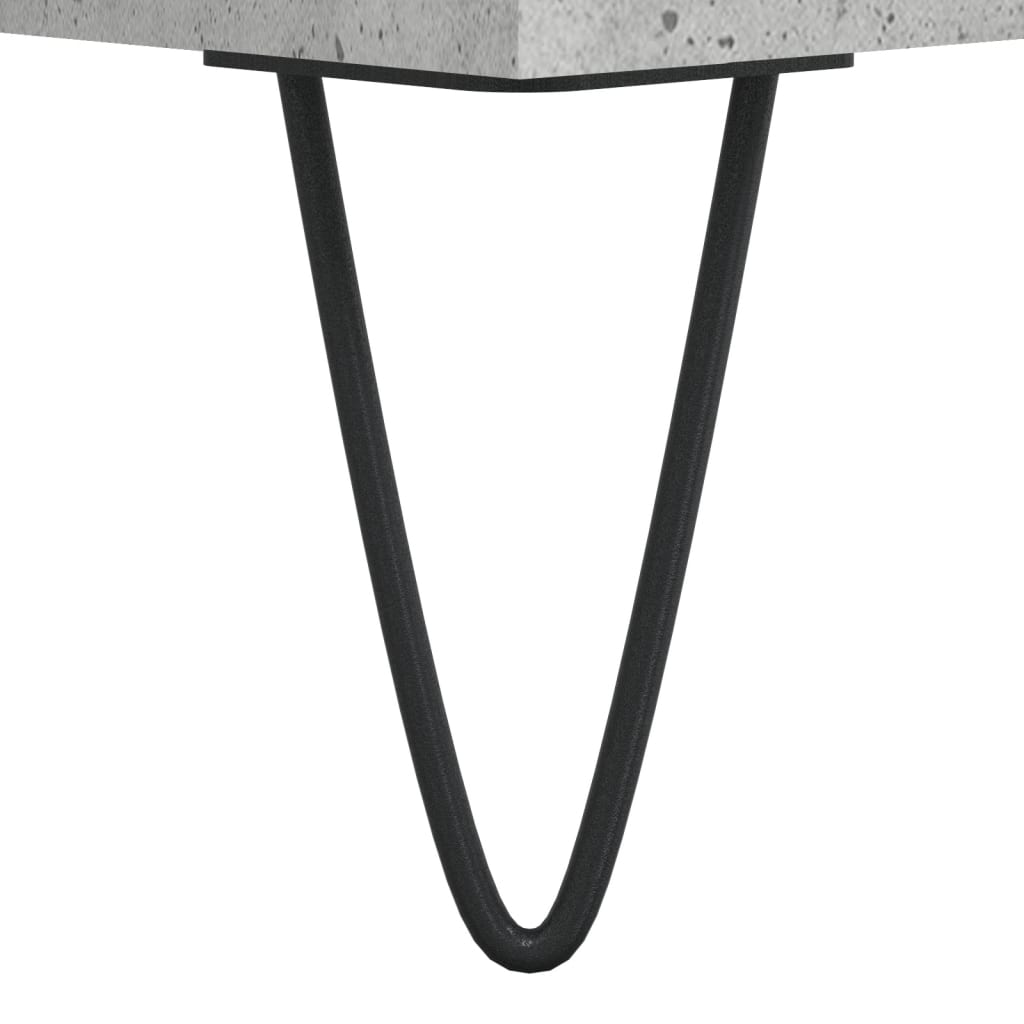 Coffee Table Concrete Grey 60x44.5x45 cm Engineered Wood
