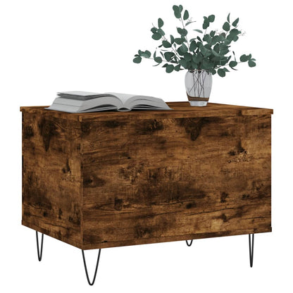 Coffee Table Smoked Oak 60x44.5x45 cm Engineered Wood